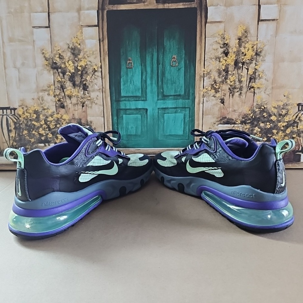 Men's Nike Air Max 270 React 'Future Swoosh' Athletic Fashion Sneaker CT1617 001 - Picture 6 of 9